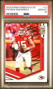 Patrick Mahomes RARE ROOKIE REFRACTOR INVESTMENT CARD SSP PANINI GEM MINT PSA 10 - Picture 1 of 6