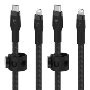 Belkin Boost Charge Pro Flex USB-C to USB-C Cable (2 Pack) Bundle Black - Picture 1 of 8