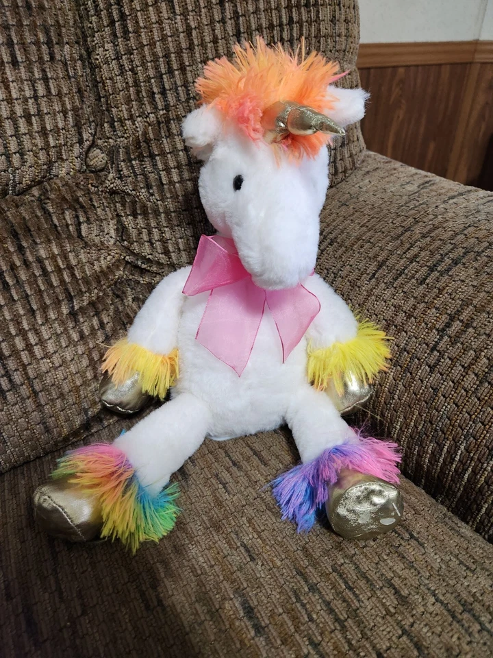 Dan Dee Interactive Unicorn Singing Dancing White Plush - Image 1 of 4