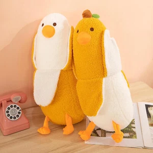 Banana Duck Plush Toys Pillow Soft Down Cotton Cartoon Sleeping Pillow Home - Picture 1 of 14