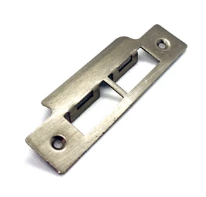 Long Strike Plate Double Satin Brushed finish 114mm Length x 1mm Thick - Picture 1 of 5