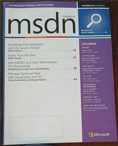 2018 NOVEMBER MSDN MAGAZINE - Search Indexer - Picture 1 of 2