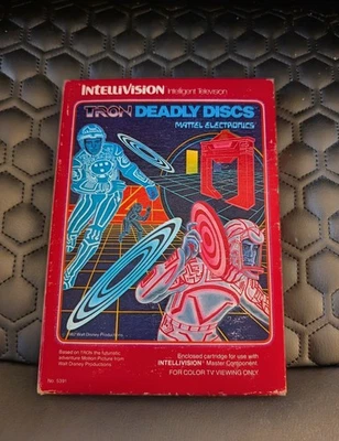 Tron Deadly Discs (Intellivision, 1982) Complete (Box, Overlays, instructions) - Image 1 of 2