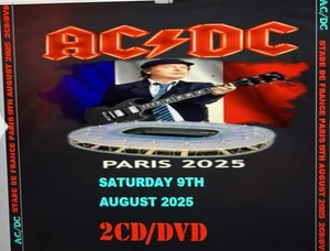 AC/DC Paris 9th August 2025  2cd/dvd - Picture 1 of 2