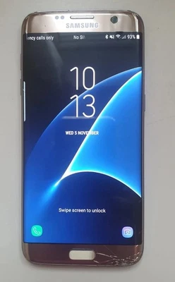 Samsung Galaxy S7 edge - 32GB - RoseGold Unlocked  - Cracked Screen Fully Works - Image 1 of 4