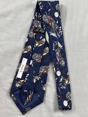 Corbata Designs by A. Rogers para hombre talla única azul A GOLF novedad palos de golf Foto 1 de 4