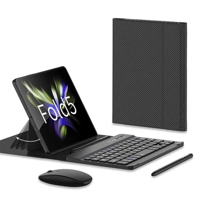 Samsung Galaxy *Z Fold5* Bluetooth Wireless Fold Keyboard +Pen +Mouse +Case Set - Image 1 of 4