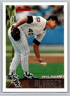 1995 TOPPS CARD # 412 Wilson Alvarez - Chicago White Sox - Image 1 of 2