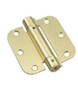 Hardware 51821BR 3-1/2" Full Mortise Adjustable Spring Hinge, 3 1/2-inch NEW - Picture 1 of 6
