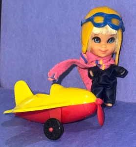VINTAGE WINDY FLIDDLE LIDDLE KIDDLE MIT FLUGZEUG - Bild 1 von 13