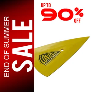 2PC Car Wrap Vinyl Squeegee, Yellow Contour Scraper for Window Film Tint Install - Picture 1 of 2