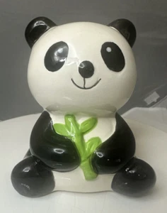 Panda Piggy Bank Money Bank Coin Saving Box Ceramic 4.5 inches  Gift for Kids - Picture 1 of 7