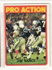 Carte à collectionner football Pro Action-Jim Nance/1972 Topps