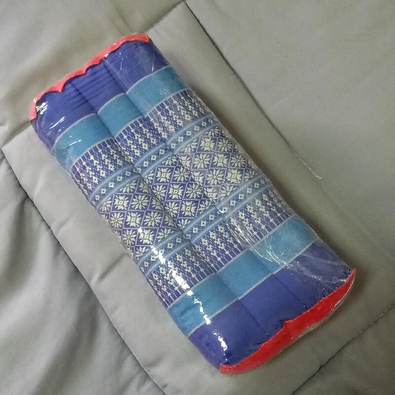 Almofada de algodão tailandês almofada ioga encosto de cabeça meditação KAPOK 100% preenchida  - Imagem 1 de 4