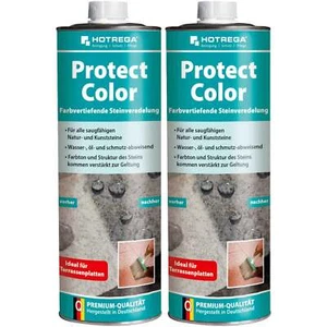 HOTREGA Steinmprägnierung Protect Color Farbvertiefende Steinveredelung 2x 1L - Bild 1 von 7