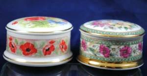 EDWARDIAN & COUNTRY MEADOW Fine Porcelain TRINKET's England Made By Falcon China - Foto 1 di 12