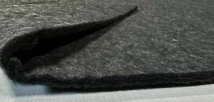 Akustik Vlies Wattevlies zur Geräuschdämmung Meterware schwarz 10mm 250gr/qm - Bild 1 von 10