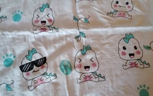 Baby Blanket MYWALE Adorable w/Baby Dinosaurs Sunglasses Pink & Blue 38x30 - Picture 1 of 15