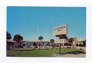 Ormond Beach FL Postkarte, Bluebird Lodge Motel, 2290 N. Ocean Shore Blvd - Bild 1 von 2
