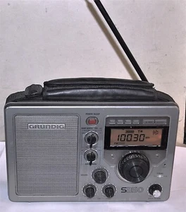 GRUNDIG S350 AM/FM/SHORT WAVE RADIO GREY COMMERCIAL SURPLUS GOOD MISSING GLASS - Picture 1 of 3