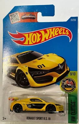2016 🔥HOT WHEELS🛞 RENAULT SPORT R.S. 01 YELLOW 9/10 HW EXOTICS #79/250 - Image 1 of 4