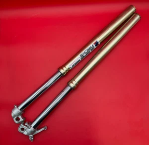2002 02 CR250R CR250 OEM SHOWA FRONT SUSPENSION SHOCKS FORK DAMPER ABSORBER - Picture 1 of 15