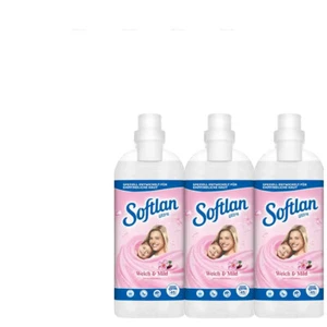 3x1L Softlan Ultra 24|7 Weichspüler Weich & mild | Mandelmilch 135WL - Bild 1 von 3