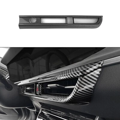 Carbon Fiber ABS Central Control Air Vent Outlet Cover Trim For KIA K5 2021-2024 - Image 1 of 4