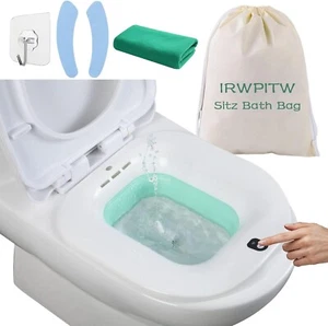 Sitz Bath, Electric Sitz Bath for Toilet Seat Hemorrhoids Postpartum Care Tub - Picture 1 of 6