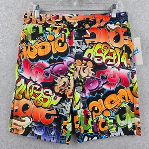 Fresh Prints of Bel Air Shorts Men's Small All Over Graffiti 90's Retro Style - Picture 1 of 7