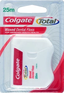 Colgate Total Waxed Dental Floss Pack of 6, 50M each Remove plaque gentle clean - Picture 1 of 4