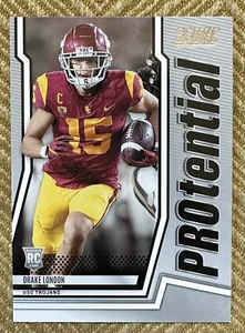 2022 Panini Score Football PROtential DRAKE LONDON RC #P-DL USC Falcons - Picture 1 of 2