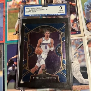 2020-21 Panini Select Retail Blue #72 Tyrese Haliburton Kings RC Rookie ISA 9 - Picture 1 of 4