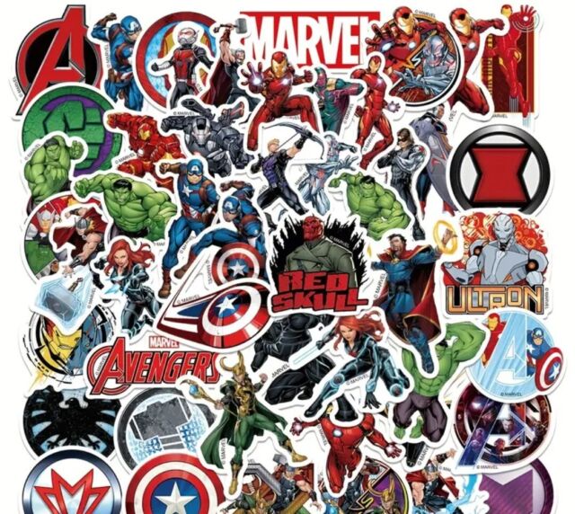 Las mejores ofertas en Marvel personajes populares Calcomanías decorativas  y vinilo arte