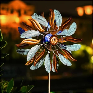 Solar Wind Spinners 87 Inch Extra Large Metal for Yard, Garden Decor Yard Art Wi - Picture 1 of 7