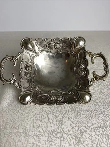 Vtg Candy Dish Godinger Silver Art Co. 3 Footed Dish Silver Plated Home Decor - Picture 1 of 11
