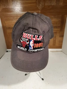 Vintage 1991 Chicago Bulls World Champion Snapback Hat Cap Sports Specialties - Picture 1 of 9