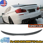 Carbon Look Trunk Spoiler Wing Lip Mp Style For Bmw F10 535I 550I M5 2011-2016