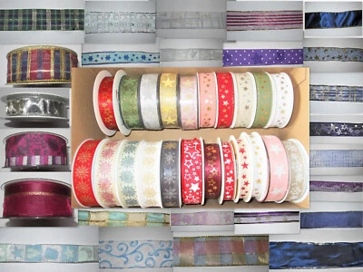 HOTEX/ARTFLEUR 1 m Borte Bänder Band Motivband Taftband Weihnachten Organzaband Schleifenband