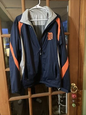 Detroit Tigers Antigua Large Full Zip Nice - Image 1 of 4