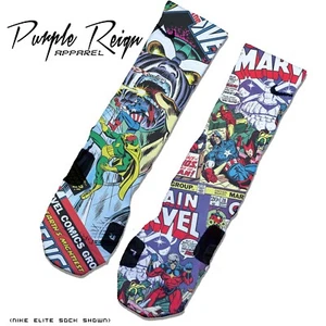 NIKE JORDAN 1 "END GAME Custom NIKE ELITE Socks (ALL SZ) 2018 marvel avengers - Picture 1 of 1