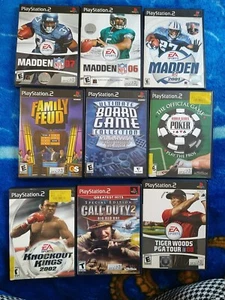 Lot 10 Sony PlayStation 2 PS2 Games. Sports Boxing Golf Poker COD Football Games - Picture 1 of 21