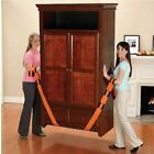 Orange 2-Person Lifting Straps For Lift, Move And Carry Furniture, Appliances