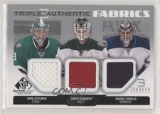 2014-15 SP Game Used Authentic Fabrics Trio Kari Lehtonen Darcy Kuemper #AF3-NET
