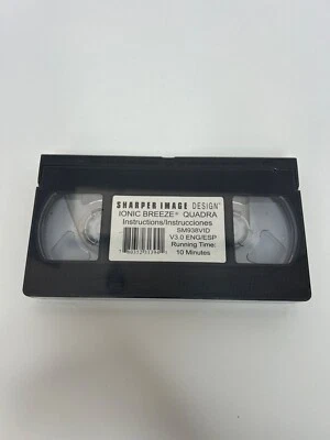 Sharper Image Ionic Breeze Quadra Instructions VHS Tape Sealed SM938VID - Image 1 of 3
