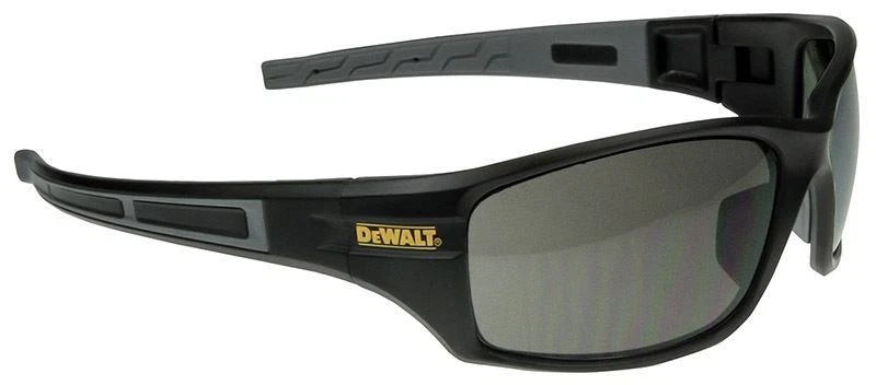 DEWALT Auger Safety Glasses With Black/gray Frame and Smoke Lenses ANSI Z87