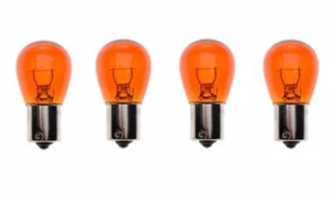 4 x 6V 21W yellow orange BA15S bulb indicator lamp Simson MZ ETZ AWO Ural IZH DNEPR - Picture 1 of 1