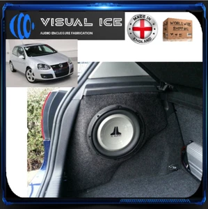 VW GOLF MK5 MK6 8 10" STEALTH SUB SPEAKER ENCLOSURE BOX SOUND BASS AUDIO CAR NEW - Picture 1 of 14