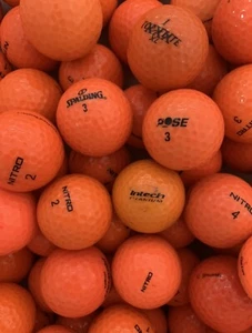 36 pelotas de golf usadas de colores naranjas surtidos modelos mixtos - grado 4A AAAA - Imagen 1 de 1