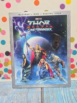 Thor: Love and Thunder (Blu-ray + DVD+Digital Code) Marvel Slip Cover - Image 1 of 4